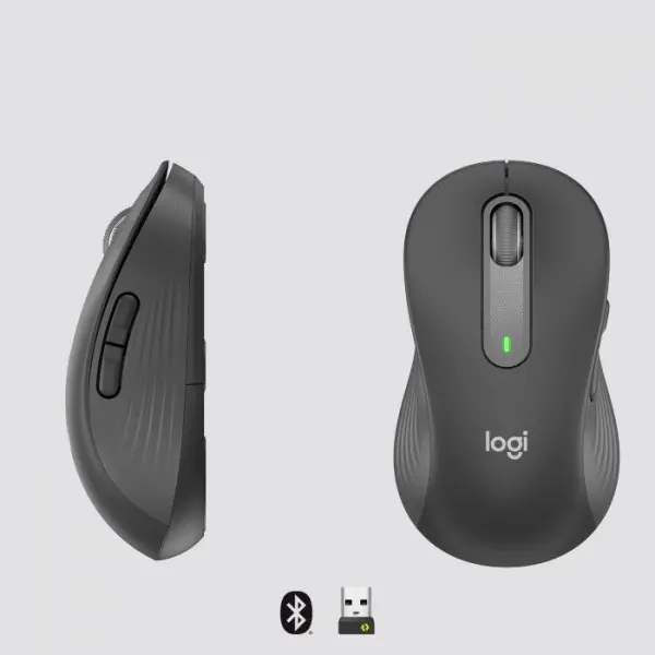 Logitech M650 L Wireless Mouse Graphite, Left