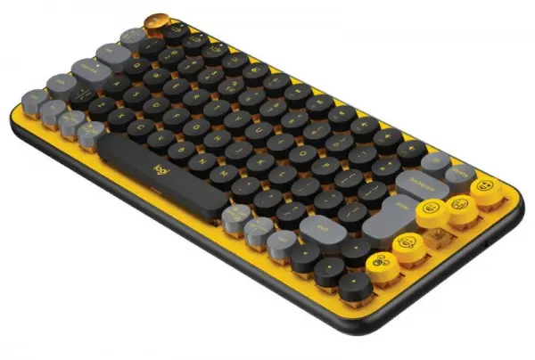 Logitech Pop Keyboard with Emoji, Blast Yellow