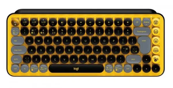 Logitech Pop Keyboard with Emoji, Blast Yellow