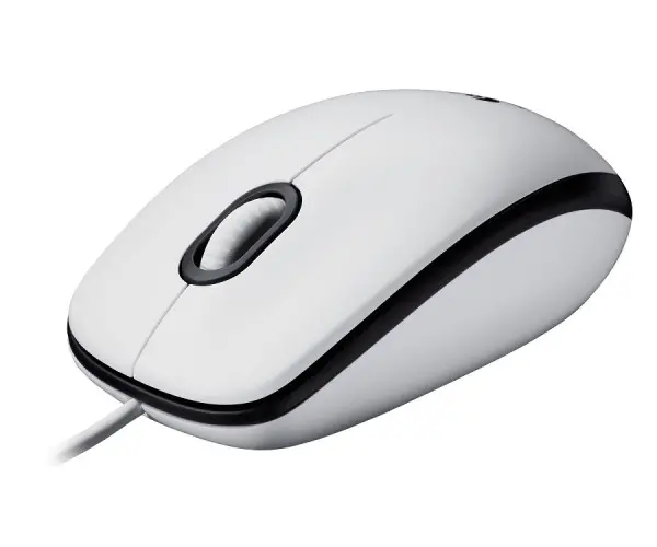 LOGITECH Corded Mouse M100 - EMEA - WHITE ( 910-005004 ) 