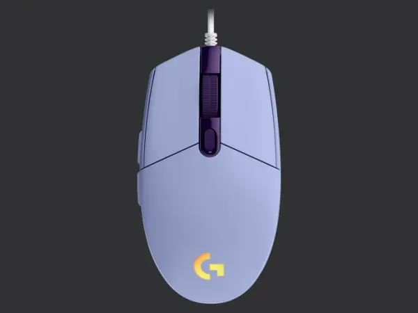G102 Lightsync Gaming Wired Mouse, Lilac USB