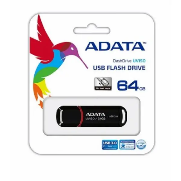 A-DATA 64GB 3.1 AUV150-64G-RBK crni