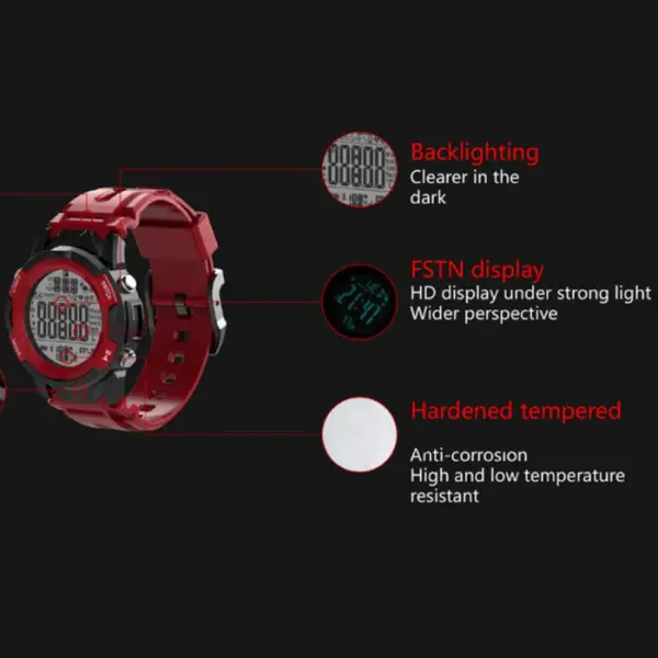 Lenovo C2 Smart Watch, Red