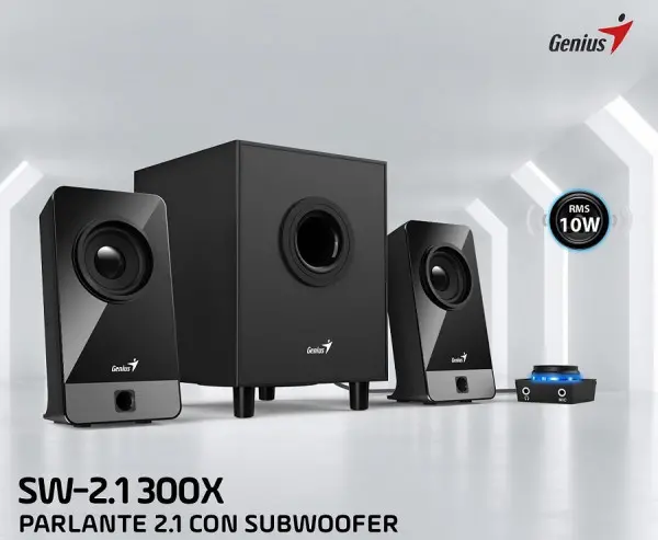 GENIUS SW-2.1 300X crni zvučnici