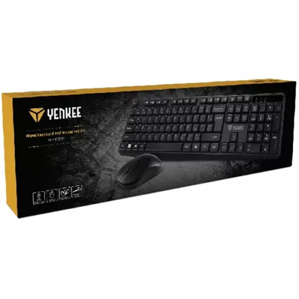 Yenkee YKM 1007CS USB tastatura i mis, black