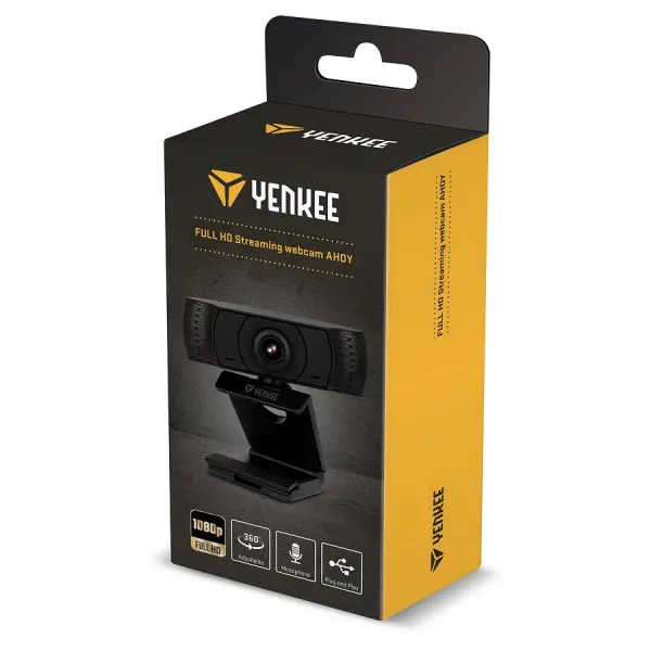 Yenkee YWC 100, WEB kamera, Full HD, USB, black