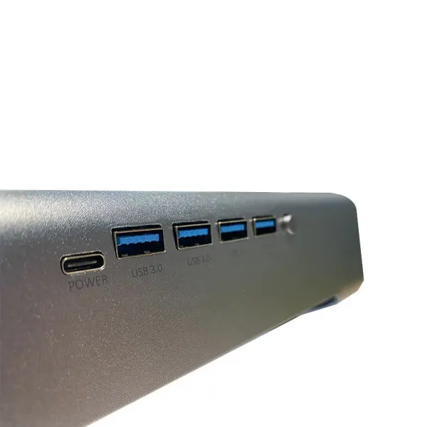 Postolje za laptop Zeus ES-A66 14-15.6 USB-CUSB Hub Port 4x USB 3.0RGB Aluminium Siver
