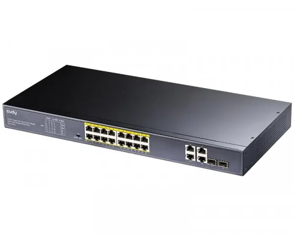 CUDY GS1020PS2 PoE+ 16port Gigabitni switch