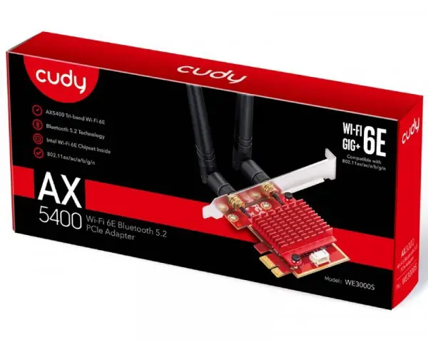 CUDY WE3000S AX5400 Tri-Band Wi-Fi 6 PCI Express Adapter mrežna karta