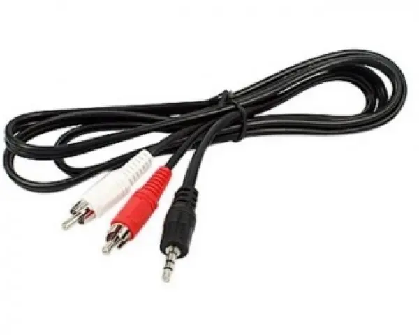 Kabl E-Green Audio 3.5mm stereo (M) - 2xRCA (M) 3m crni
