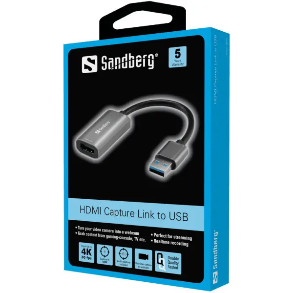Adapter Sandberg Capture HDMIF - USBM 3.0 134-19
