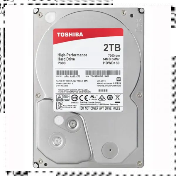 HDD Toshiba 2TB HDWD120UZSVA P300 SATA3 64MB EAN:4051528216714