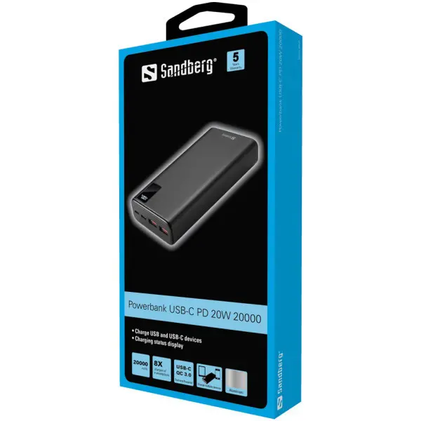 Powerbank Sandberg USB-C 420-59 20000mAh 20W