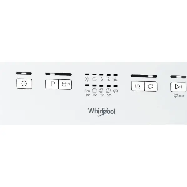 Mašina za sudove WHIRLPOOL WSFE 2B19EU  širina 45cm10 kompleta7 programa
