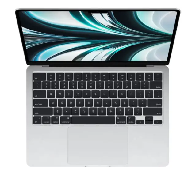 Apple MacBook Air M2 8GB 256GB SSD Webcam BT Touch 13.6'' Silver MLXY3LLA