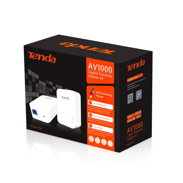 Powerline Tenda PH3 Kit AV1000 Gbit