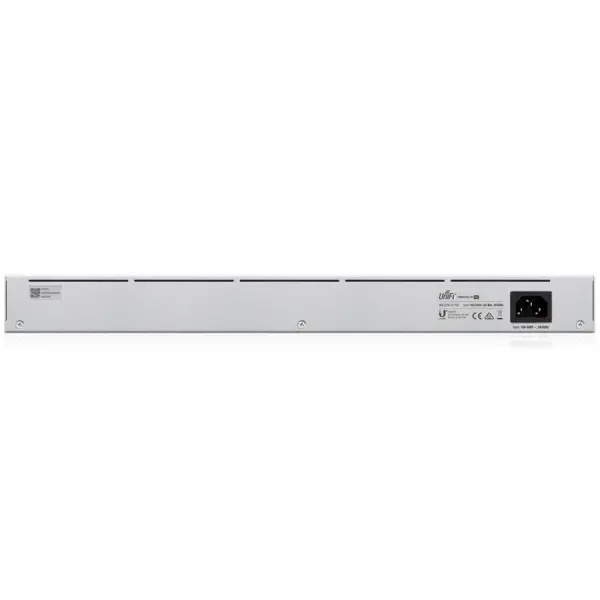 Ubiquiti USW-24-POE Gigabit Layer 2 switch with twenty-four Gigabit Ethernet ports including sixteen auto-sensing 802.3at PoE+ ports, and t