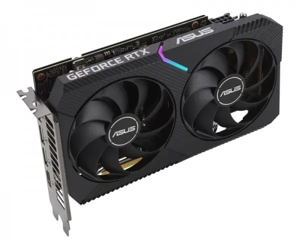 Grafička karta ASUS RTX3060 V2 DUAL-RTX3060-O12G-V2 NVD12GBGDDR6192bitcrna ( D