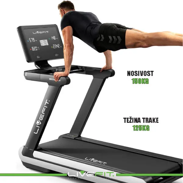 LIVE FIT Smart Traka za trčanje Profesionalna MX 5HP AC motor