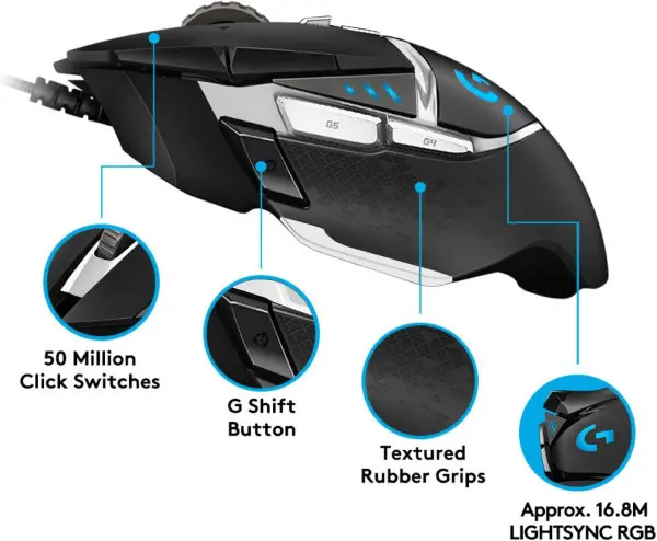 Miš Logitech Gaming G502 Hero - Special Edition USB 910-005729