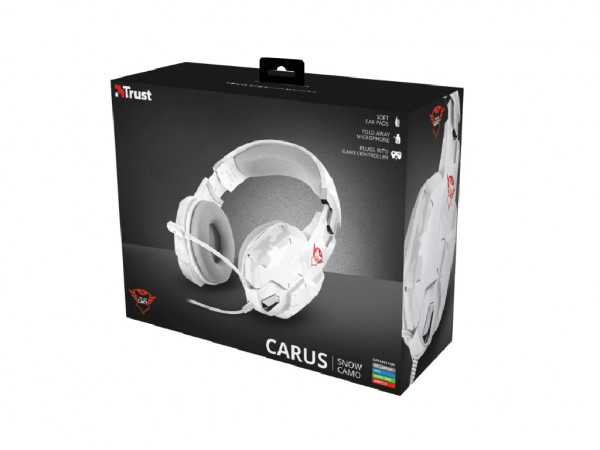 Slušalice TRUST GXT 322W Carus Snow žične3,5mm+2x3,5mmgamingmaskirno bela' ( '20864' ) 