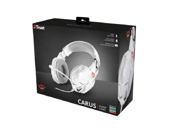 Slušalice TRUST GXT 322W Carus Snow žične3,5mm+2x3,5mmgamingmaskirno bela' ( '20864' ) 