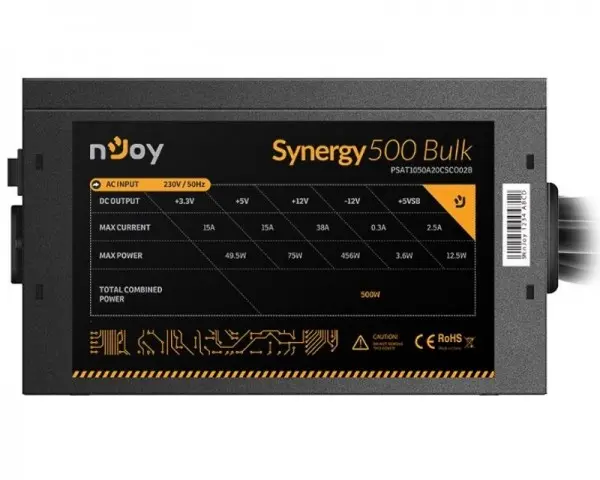 NJOY Synergy 500 500W napajanje (PSAT1050A20CSCO02B) bulk (roba bez pakovanja, refurbished, skracena garancija)