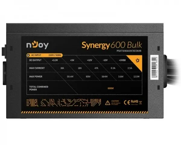 NJOY Synergy 600 600W napajanje (PSAT1060A20CSCO02B) bulk (roba bez pakovanja, refurbished, skracena garancija)