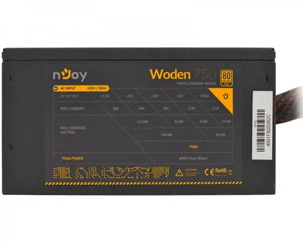 NJOY Woden 750 750W napajanje (PWPS-075A04W-BU01B)