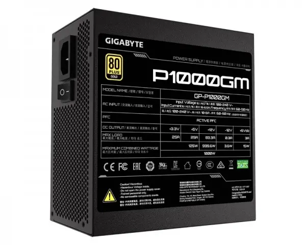 GIGABYTE GP-P1000GM 1000W Modularno napajanje