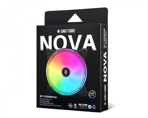 CHIEFTEC Ventilator NF-1225RGB 120mm x 120mm x 25mm