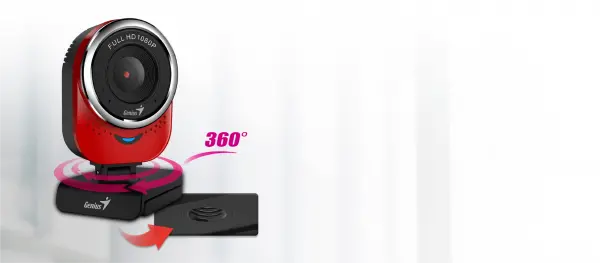 GENIUS Web kamera QCam 6000 (Crvena), 2,1 Mpix, USB 2.0