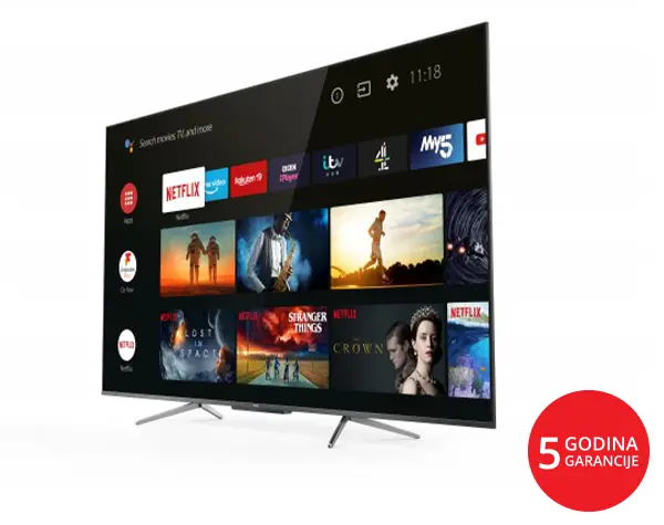 TCL 65C715K Ultra Slim 4K QLED TV with HDR PREMIUM and Android TV, 65''