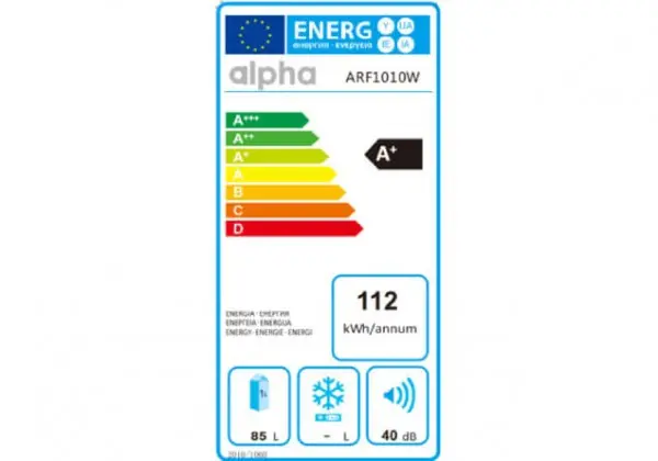 ALPHA Frižider sa jednim vratima ARF1010W (Bela)