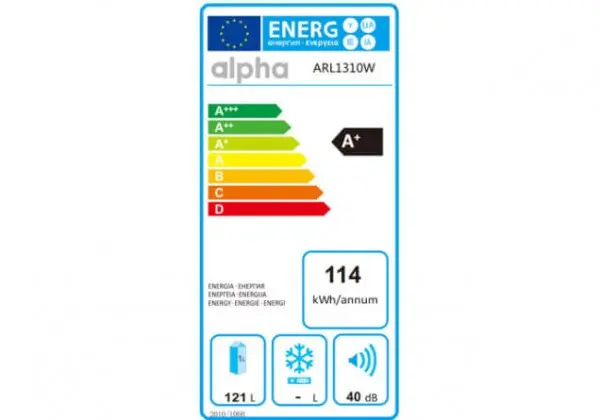 ALPHA Frižider sa jednim vratima ARL1310W