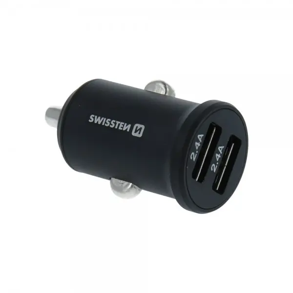 SWISSTEN Auto Punjac 4.8A 2xUsb (Crna)