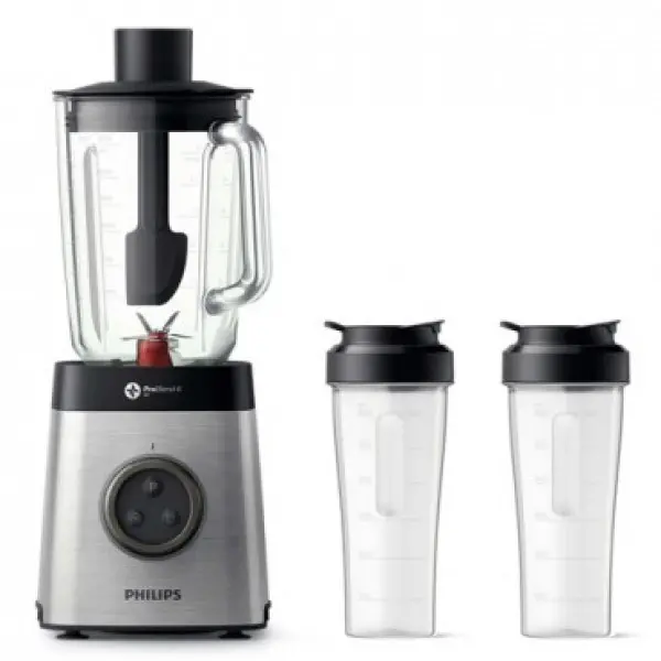 PHILIPS Blender HR365500 Staklena, 2.0 l, 1400 W, Siva
