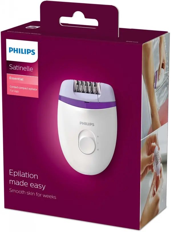 PHILIPS  BRE22500 Depilator (BelaLjubičasta)