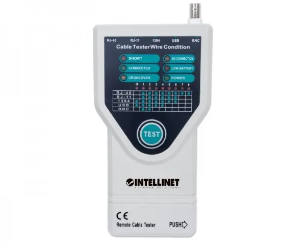 INTELLINET Cable tester 5 in 1 retail Box sivi
