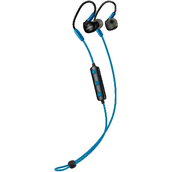 Bluetooth Sport Earphones with Microphone Blue CNS-SBTHS1BL
