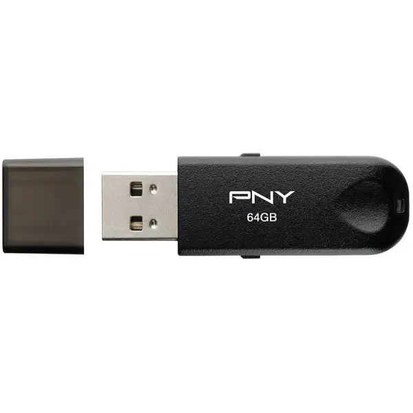 PNY 64GB ATTCLA USB 2.0 BLKTRNBLK ( FD64GATTCKTRK-EF ) 
