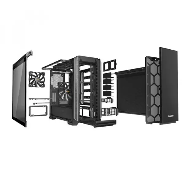 SILENT BASE 601 Window Silver, MB compatibility: E-ATX / ATX / M-ATX / 
