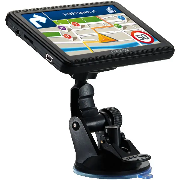 Prestigio GeoVision 5060, 5'' (480*272) TN display, WinCE 6.0, 800MHz Mstar MSB2531 Cortex A7, 128MB DDR, 4GB Flash, 600mAh battery, colorbl