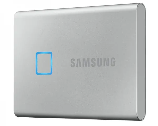 SAMSUNG Portable T7 Touch 500GB srebrni eksterni SSD MU-PC500S