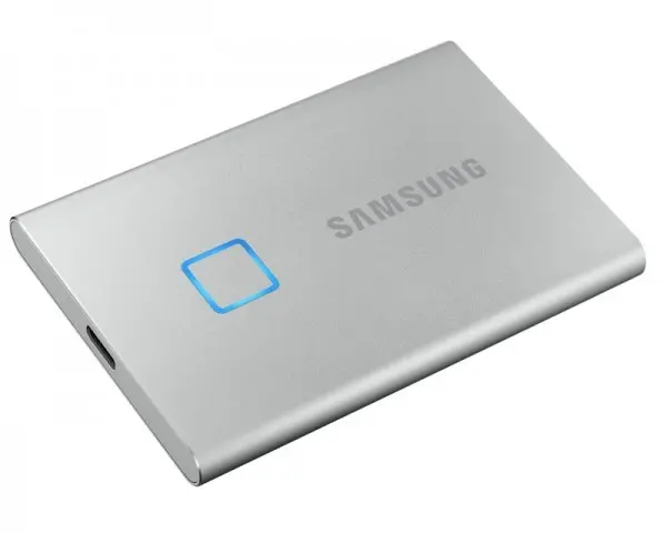 SAMSUNG Portable T7 Touch 500GB srebrni eksterni SSD MU-PC500S