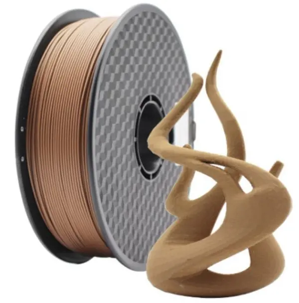 3DP-PLA-WD-01-NAT PLA Filament za 3D stampac 1.75mm, kotur 1KG wood natural