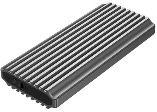 EE2280-U3C-03 Gembird USB 3.1 enclosure for M.2 NVMe drives, NGFF, backlighted, aluminum