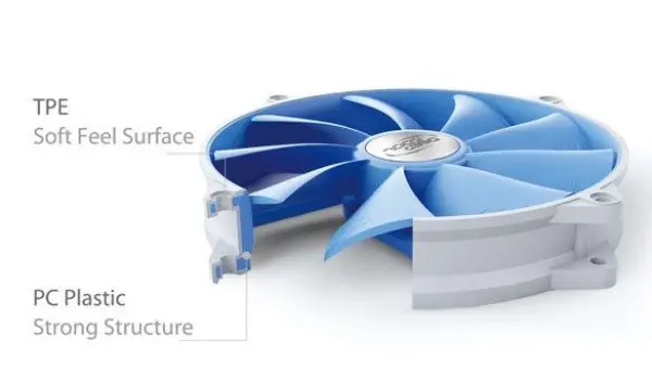 DeepCool UF140 140x140x26mm ball bearing ventilator, 700-1200rpm, 17.6-26.7dBa, 72CFM