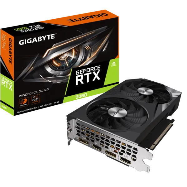SVGA PCIE Gigabyte RTX 3060 12GB Windforce GV-N3060WF2OC-12GD (2)