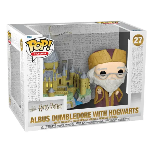 Harry Potter POP! Vinyl Town -  Dumbledore W/Hogwarts